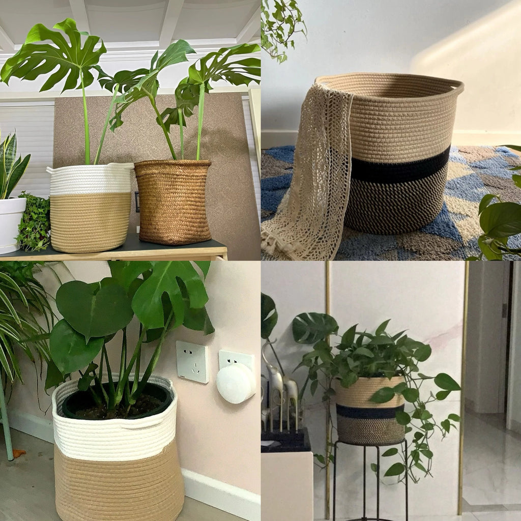 Cotton Rope Plant Basket