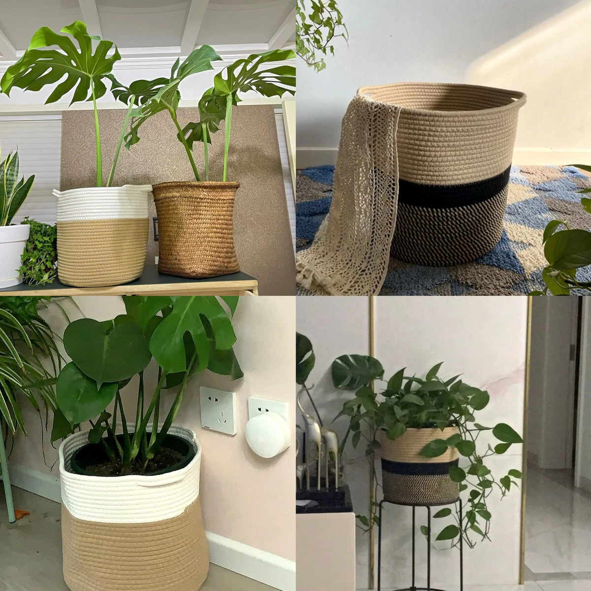Cotton Rope Plant Basket