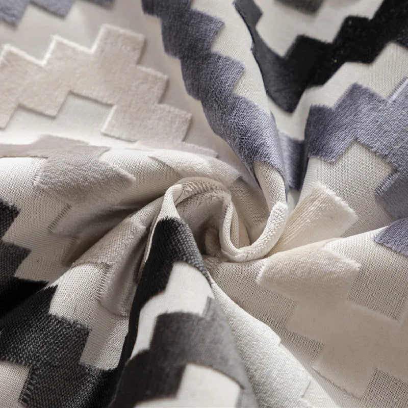 Zigzag Velvet Cushion Cover – 45 × 45 cm