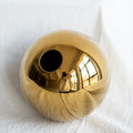 Gold Sphere Ceramic Vase – Mirror Finish