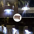 Solar Deck Lights – Set of 4 or 8, Brown or Black