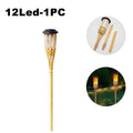 Solar Bamboo Flame Torch Lights – Flickering Flame Effect, 60 cm, 1 or 2 Pack