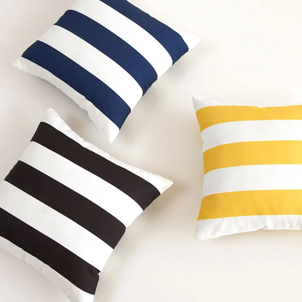 Striped Outdoor Cushion Cover – 45 × 45 cm