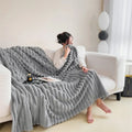 Ribbed Faux Fur Throw – 150 × 200 cm