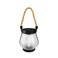 Solar Flame Lantern with Rope Handle – Flickering Flame, Type-C Charging