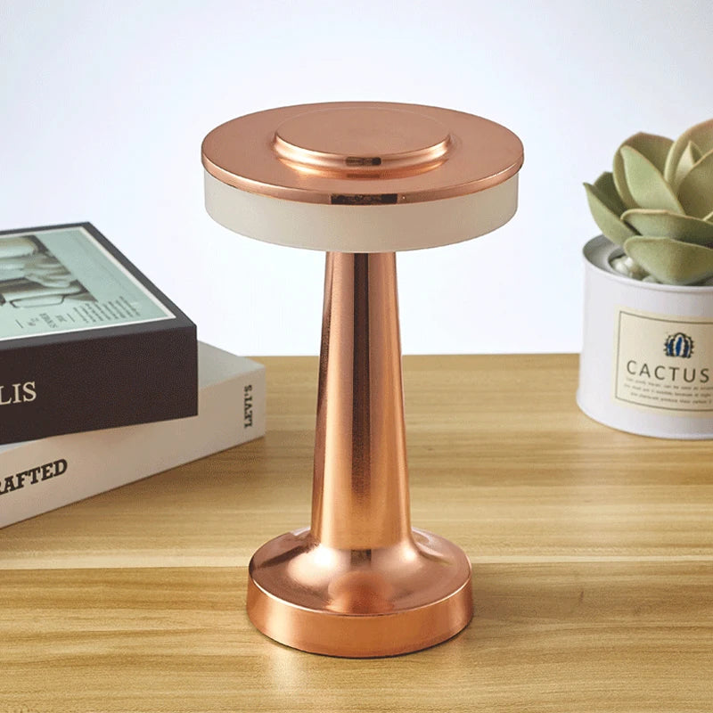 Halo Disc Cordless Table Lamp – Rechargeable Touch Dimmable