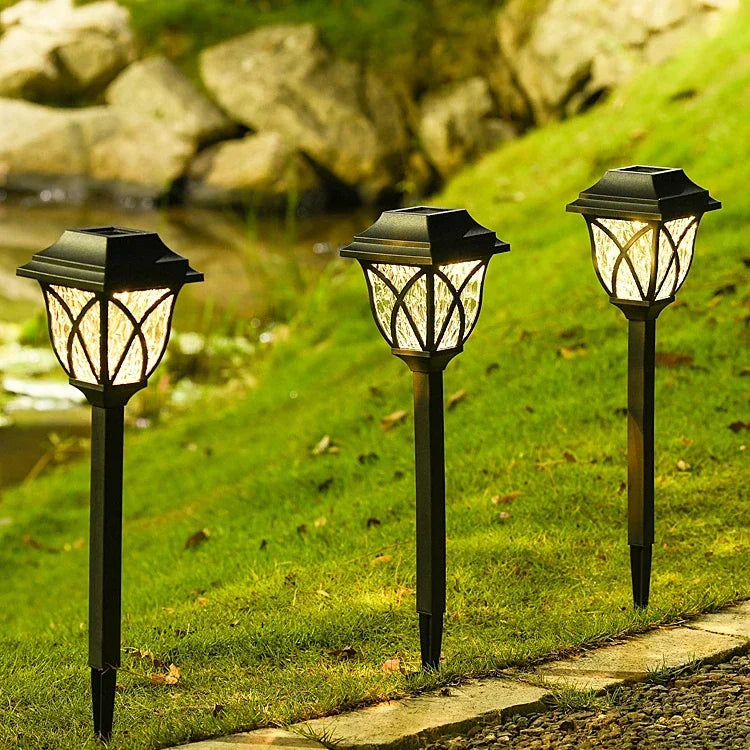 Solar Victorian-Style Path Lights – Set of 4, Warm or Cool White