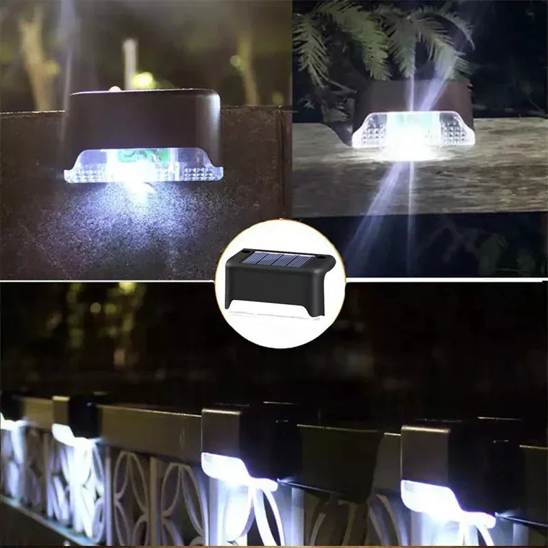 Solar Deck Lights – Set of 4 or 8, Brown or Black