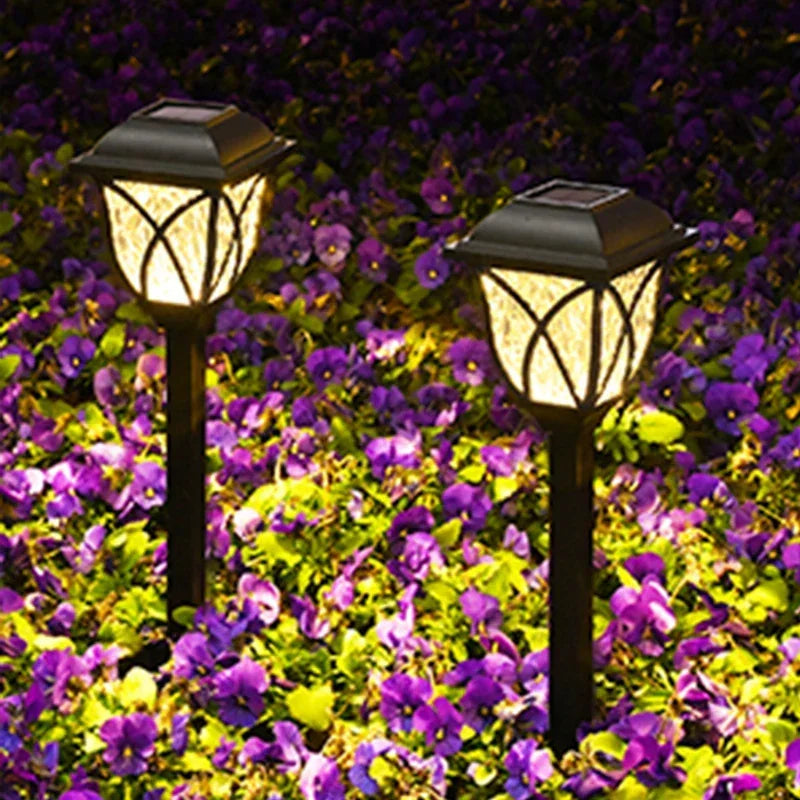 Solar Victorian-Style Path Lights – Set of 4, Warm or Cool White