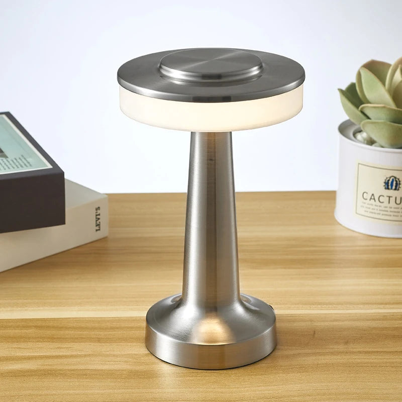 Halo Disc Cordless Table Lamp – Rechargeable Touch Dimmable