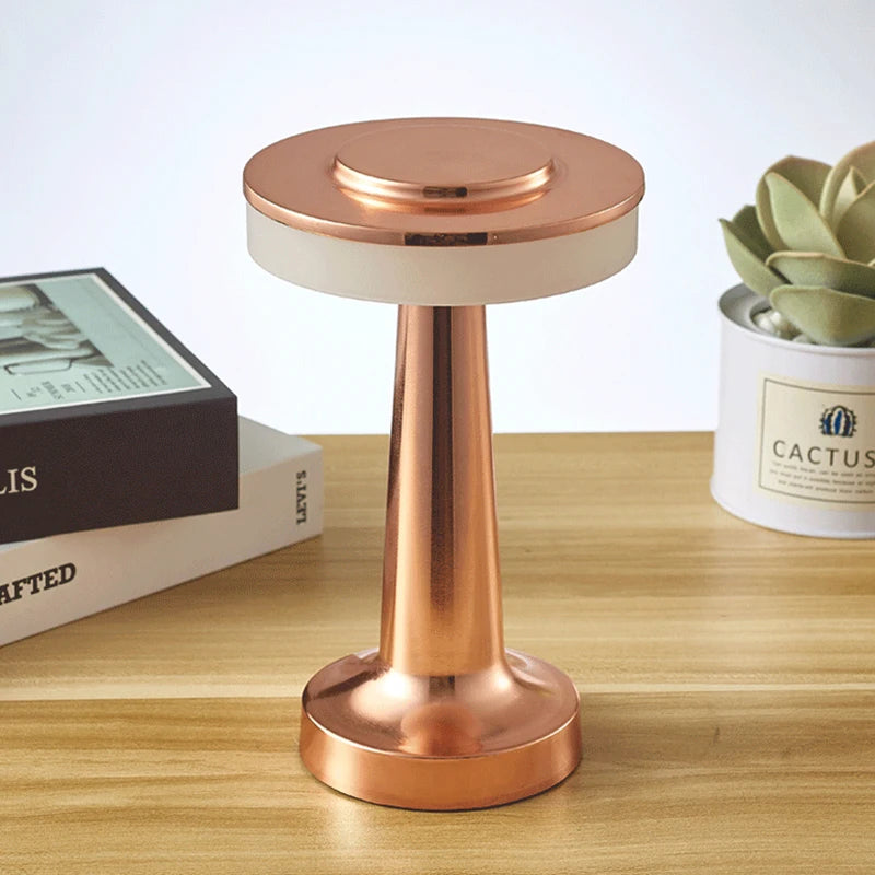 Halo Disc Cordless Table Lamp – Rechargeable Touch Dimmable