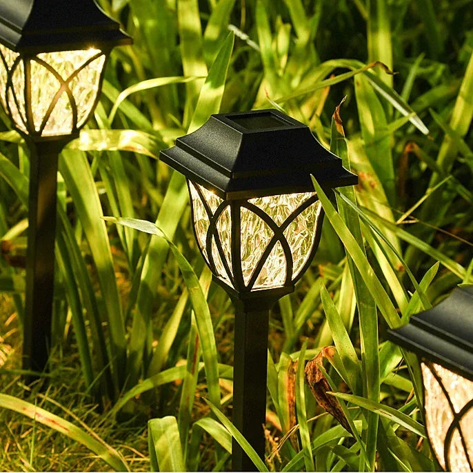 Solar Victorian-Style Path Lights – Set of 4, Warm or Cool White