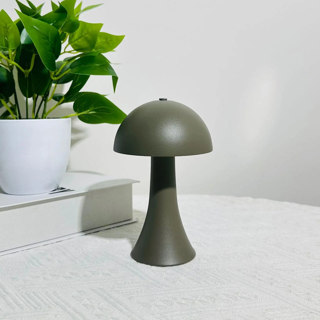Minimal Mushroom Cordless Lamp – Rechargeable, Dimmable