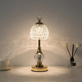 Crystal-Look Dome Cordless Table Lamp – Rechargeable, 33.5 cm