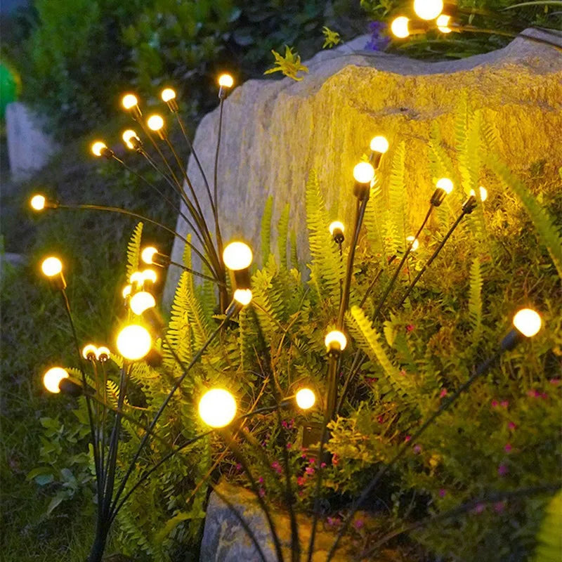 Solar Firefly Garden Lights – 10 Swaying Lights, Warm White
