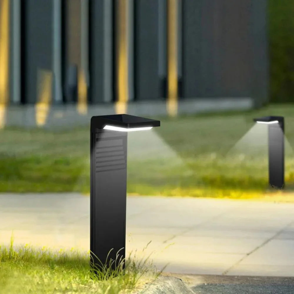 Solar Garden Path Light – Slim Louvre Design, Warm or White