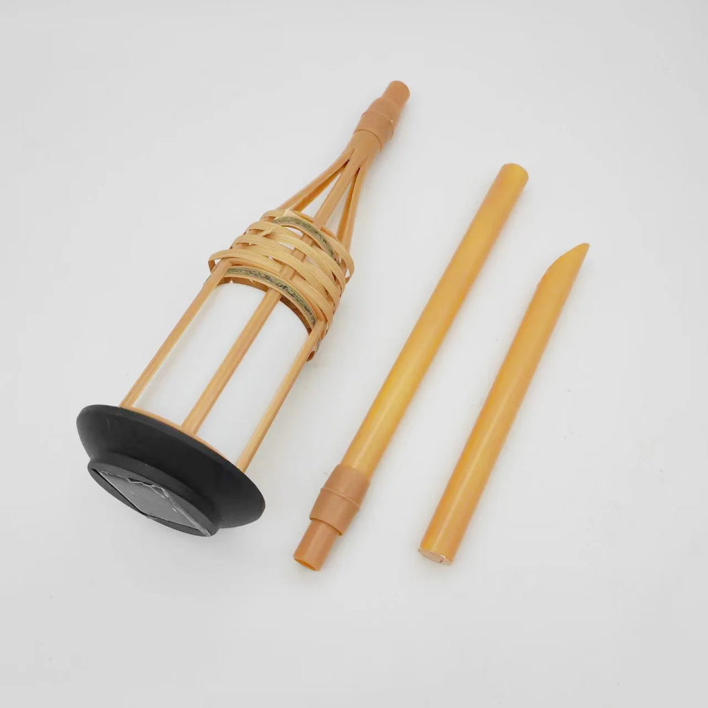 Solar Bamboo Flame Torch Lights – Flickering Flame Effect, 60 cm, 1 or 2 Pack