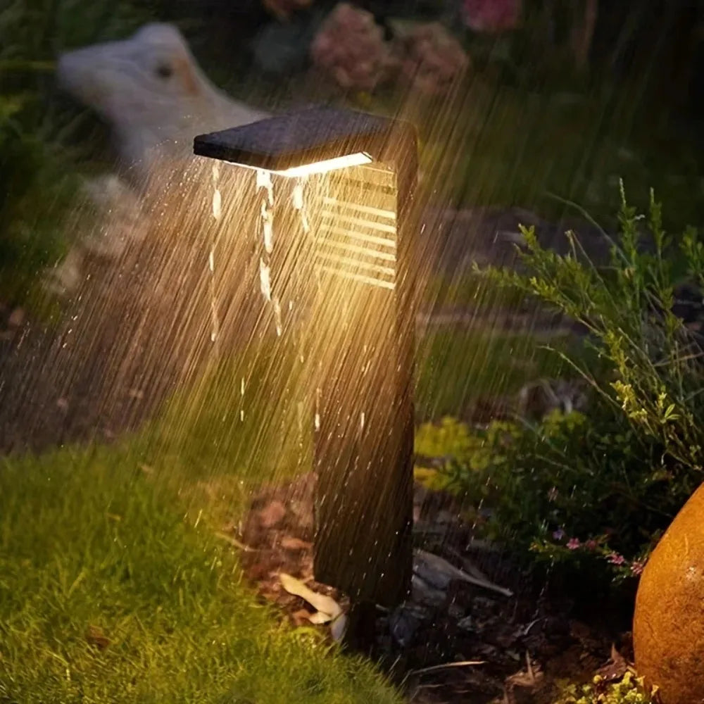 Solar Garden Path Light – Slim Louvre Design, Warm or White