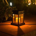 Solar Candle Lantern – Flickering LED, Hanging or Tabletop