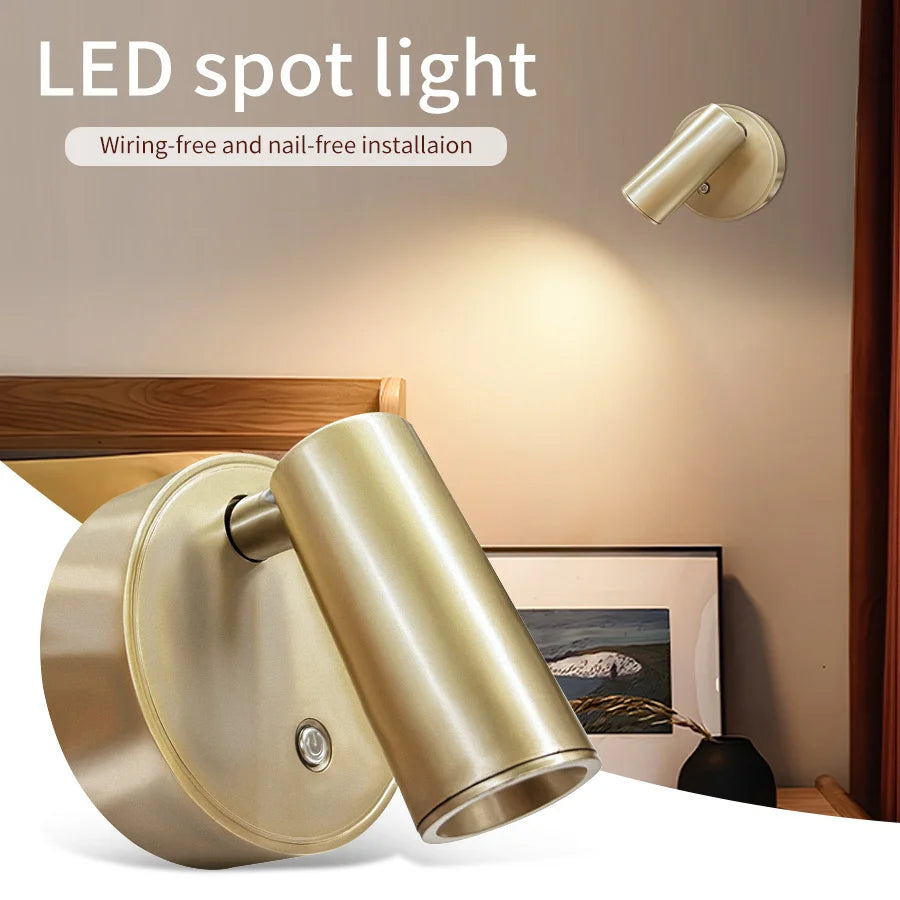 Magnetic Tube Spotlight – Rechargeable, Touch Dimmable