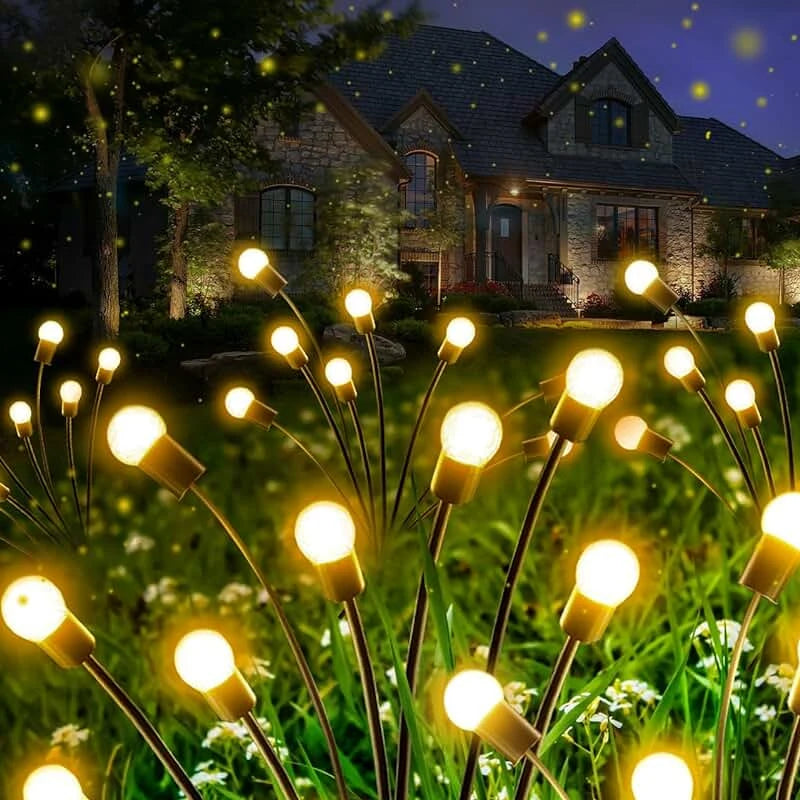 Solar Firefly Garden Lights – 10 Swaying Lights, Warm White