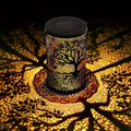 Tree of Life Solar Lantern – Cut-Out Metal, Hanging or Tabletop