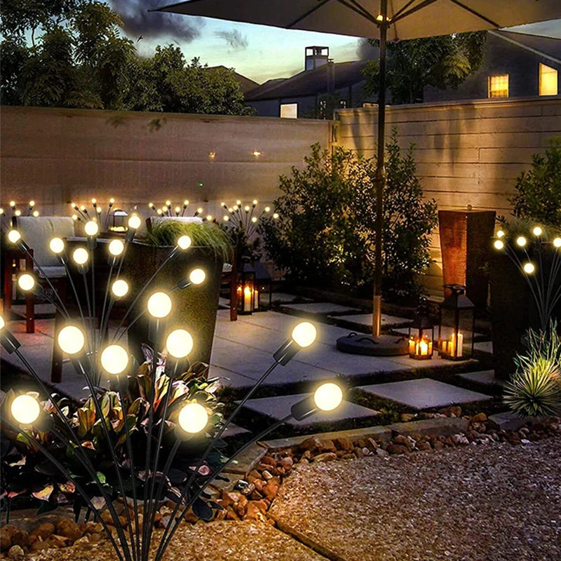 Solar Firefly Garden Lights – 10 Swaying Lights, Warm White