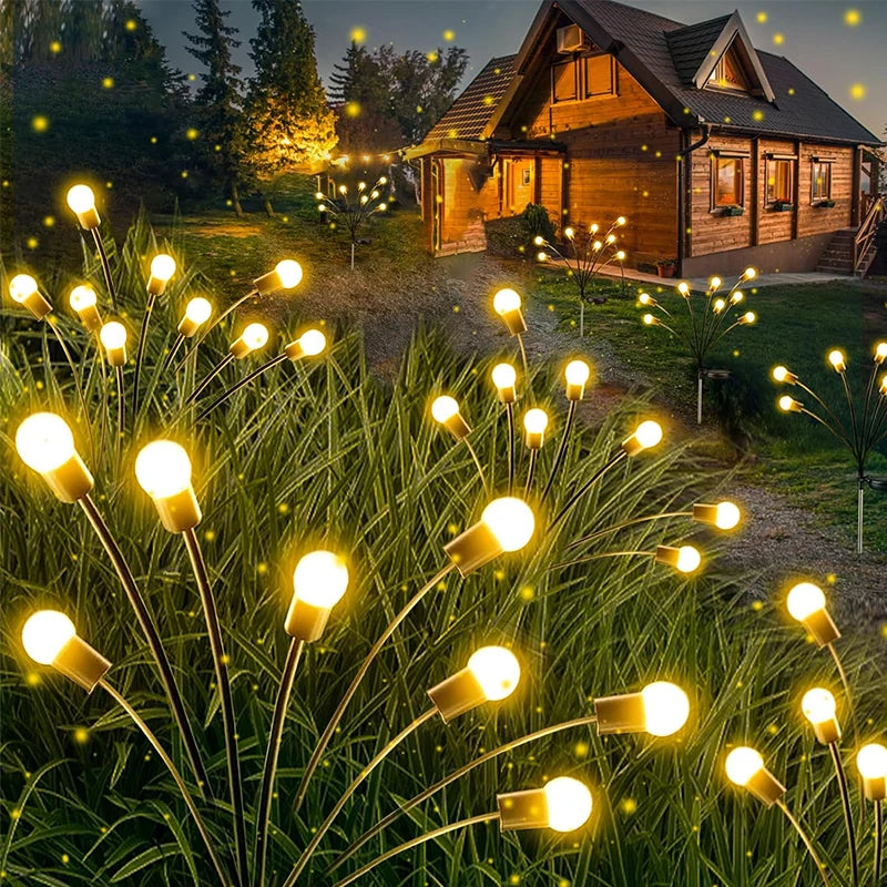 Solar Firefly Garden Lights – 10 Swaying Lights, Warm White