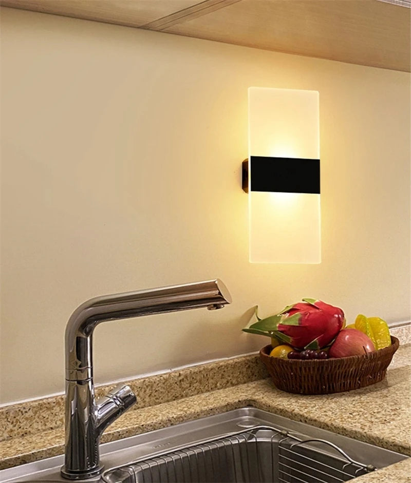 Acrylic Touch Wall Light – Rechargeable, Magnetic Mount, No Wiring