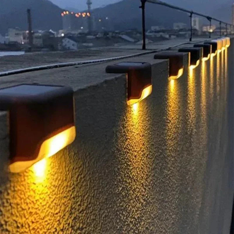 Solar Deck Lights – Set of 4 or 8, Brown or Black