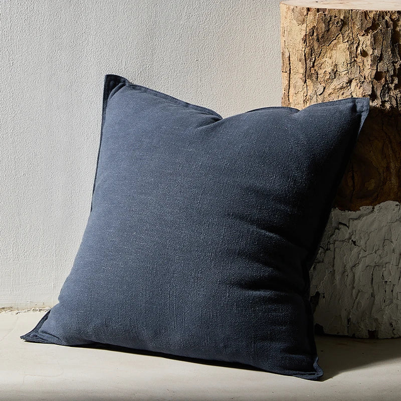 Cotton-Ramie Cushion Cover with Flange – 45 × 45 cm