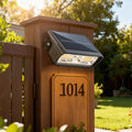 Solar House Number Wall Light – Adjustable, Warm White, IP65