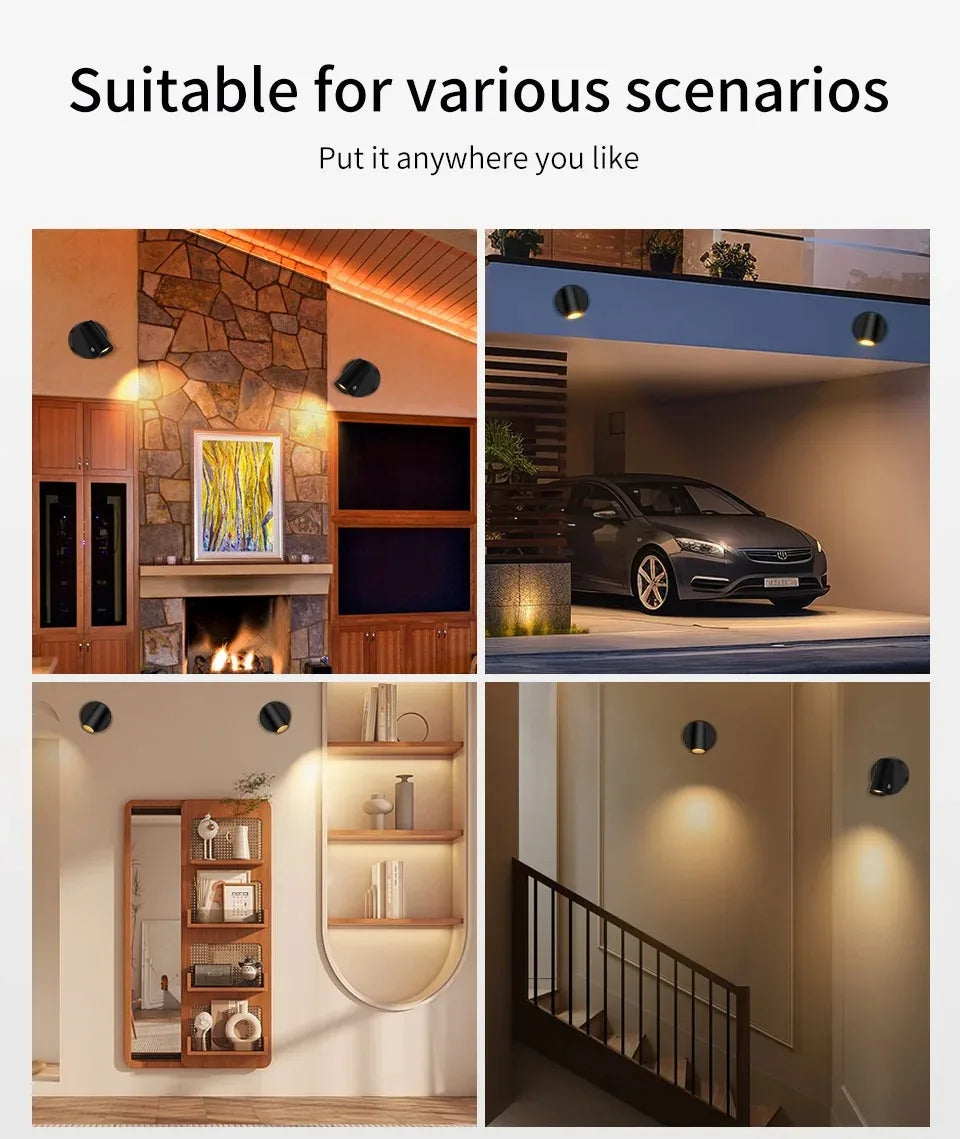 Magnetic Tube Spotlight – Rechargeable, Touch Dimmable