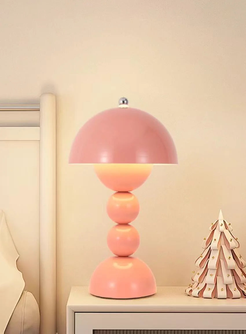 Stacked Mushroom Cordless Lamp – Rechargeable, 28 cm