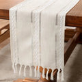 Woven Table Runner with Tassels – 33 × 183 cm