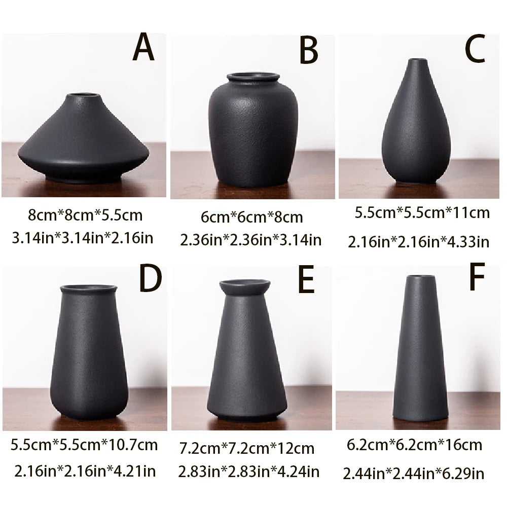 Matte Ceramic Bud Vase – Small Sculptural Shapes