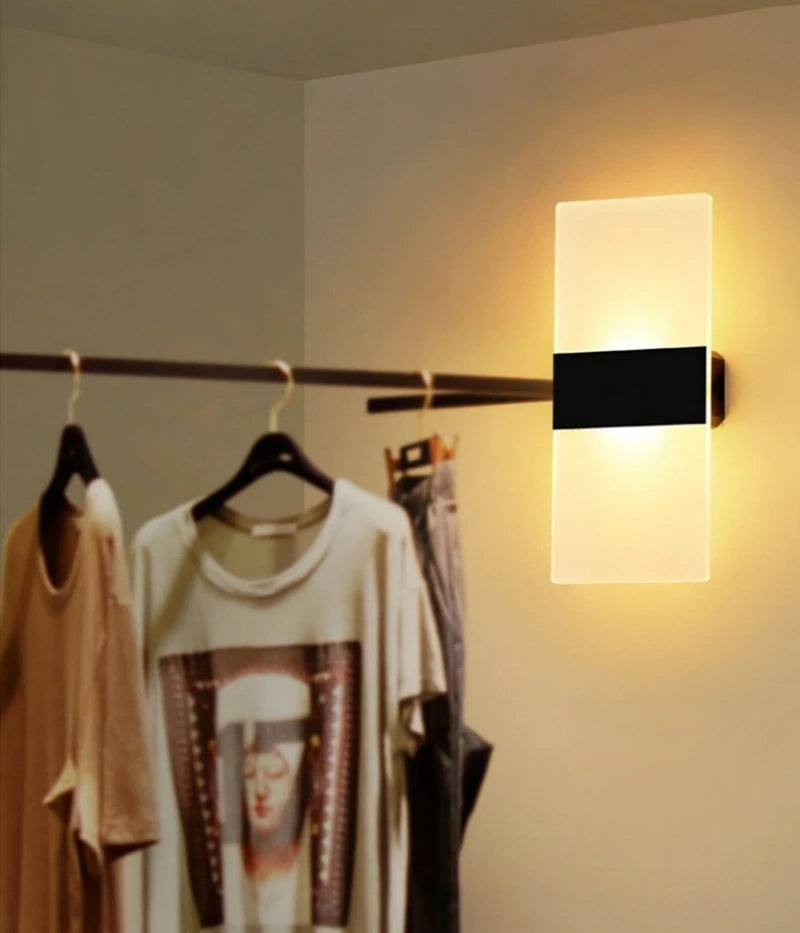 Acrylic Touch Wall Light – Rechargeable, Magnetic Mount, No Wiring