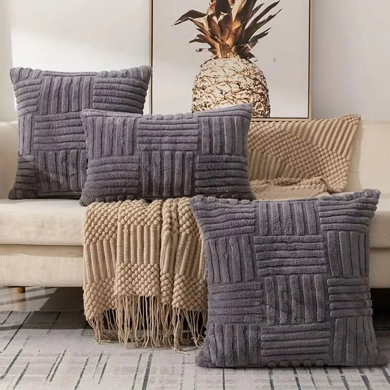 Tufted Plush Cushion Cover – 45 × 45 cm