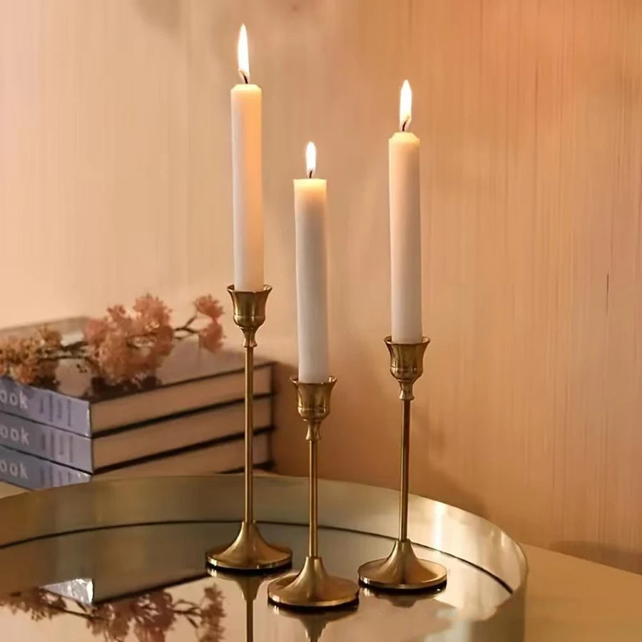 Taper Candlestick Holders – Set of 3, Metal