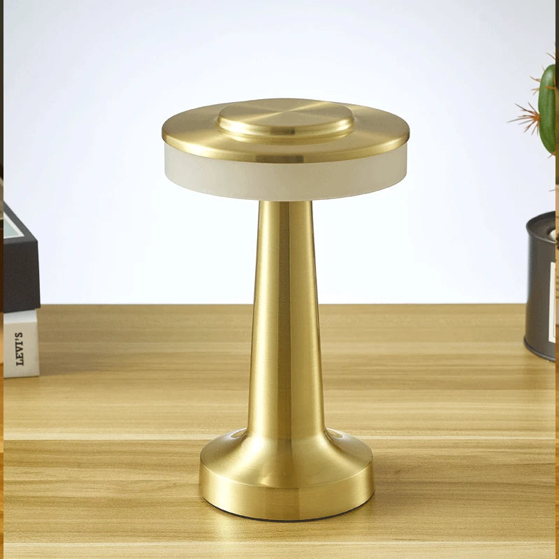 Halo Disc Cordless Table Lamp – Rechargeable Touch Dimmable