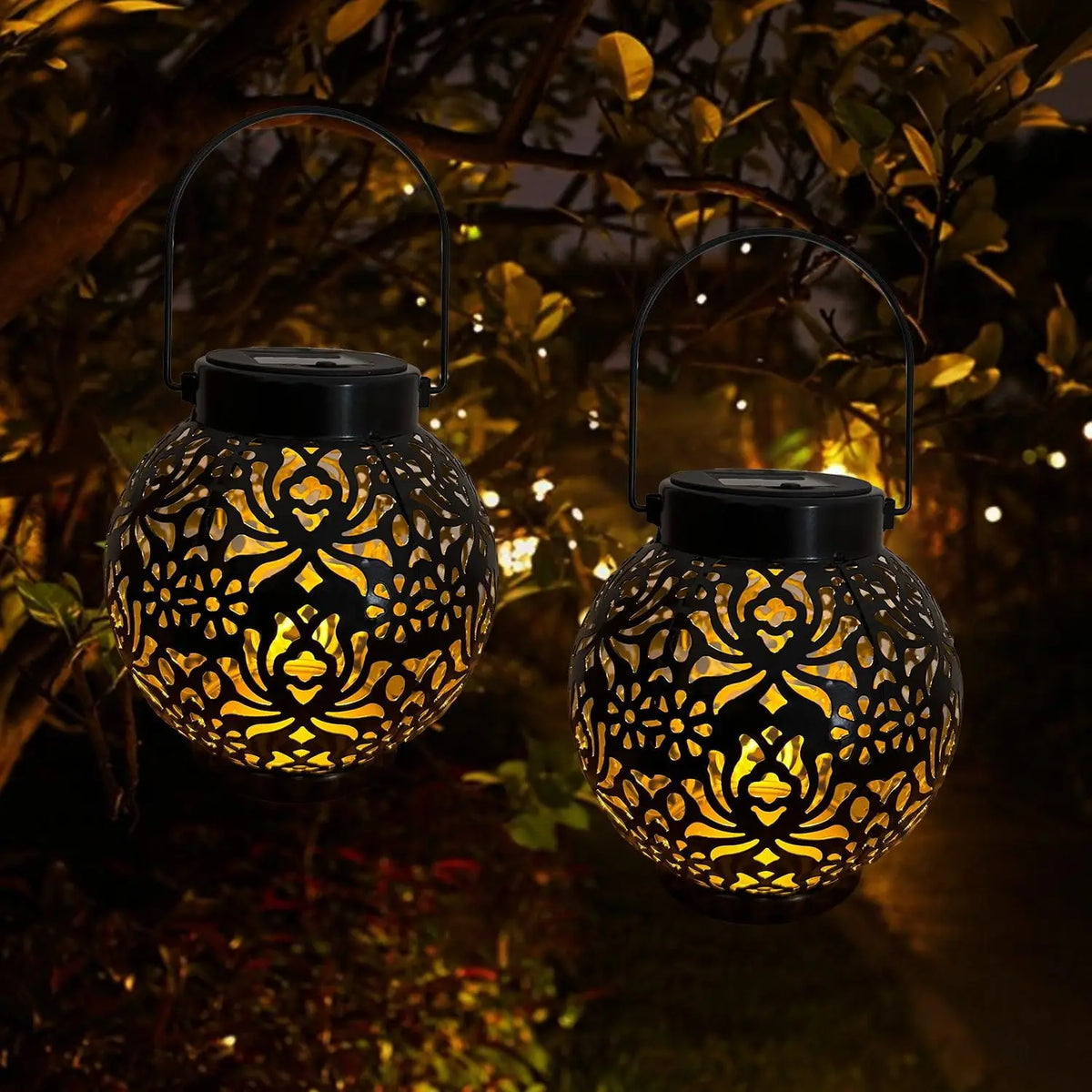 Moroccan Cut-Out Solar Lantern – Tabletop or Hanging, IP44