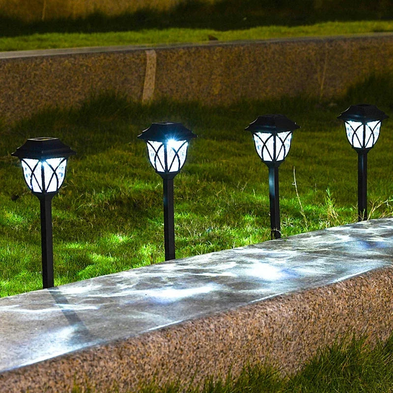 Solar Victorian-Style Path Lights – Set of 4, Warm or Cool White