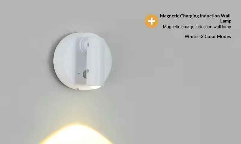 Magnetic Wall Spotlight with Motion Sensor – Rechargeable, No Wiring