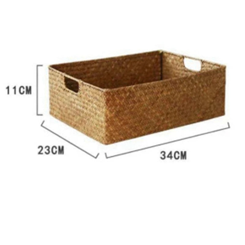 Seagrass Storage Basket with Handles