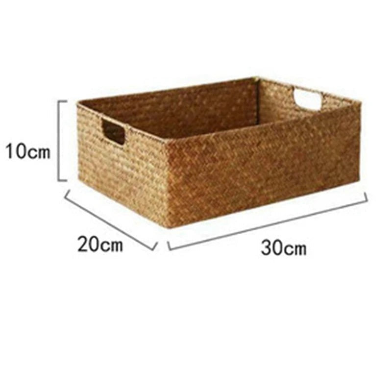 Seagrass Storage Basket with Handles
