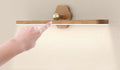 Wood-Look Magnetic Light Bar – Rechargeable, Touch Dimmable – Warm white